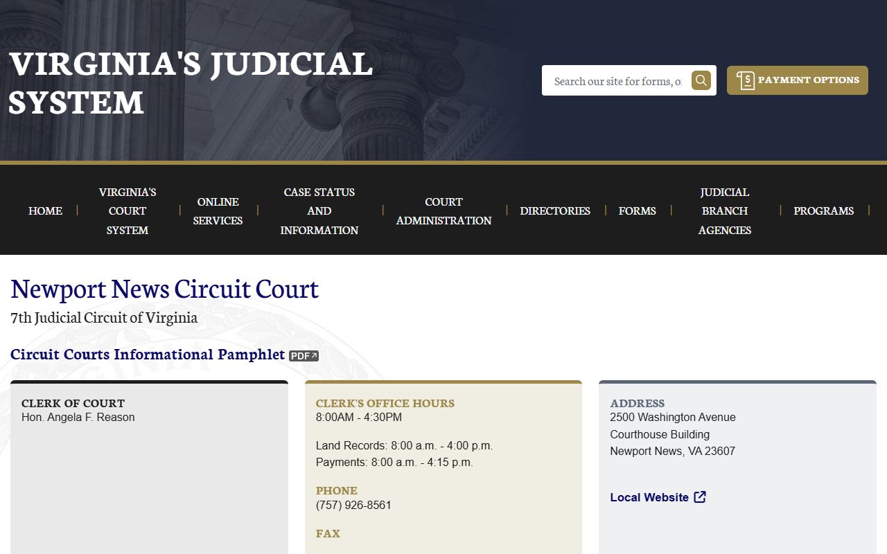 Newport News circuit court felony records