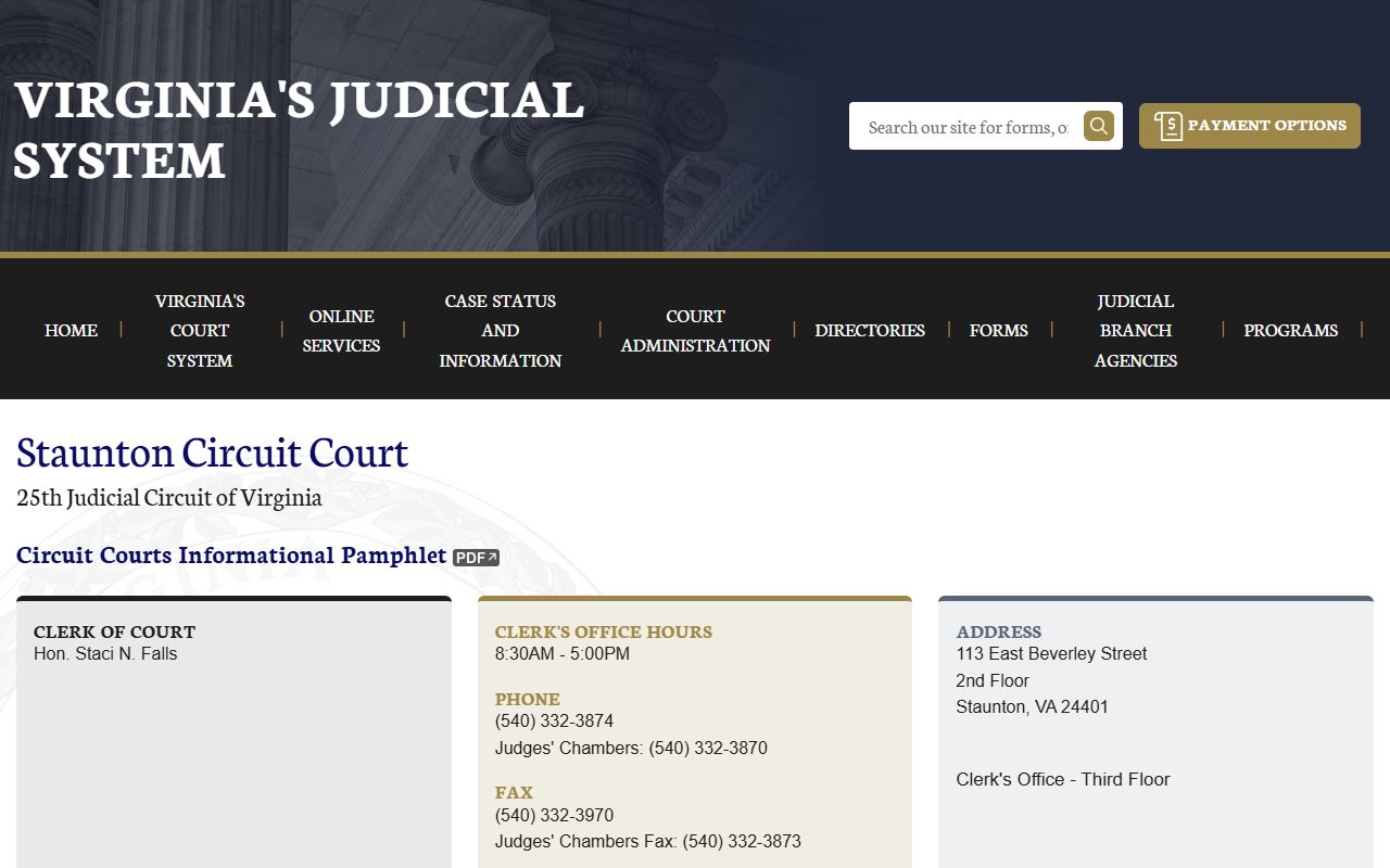 Staunton circuit court felony records