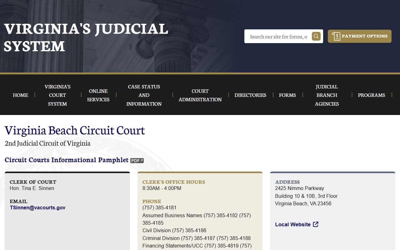 Virginia Beach circuit court felony records