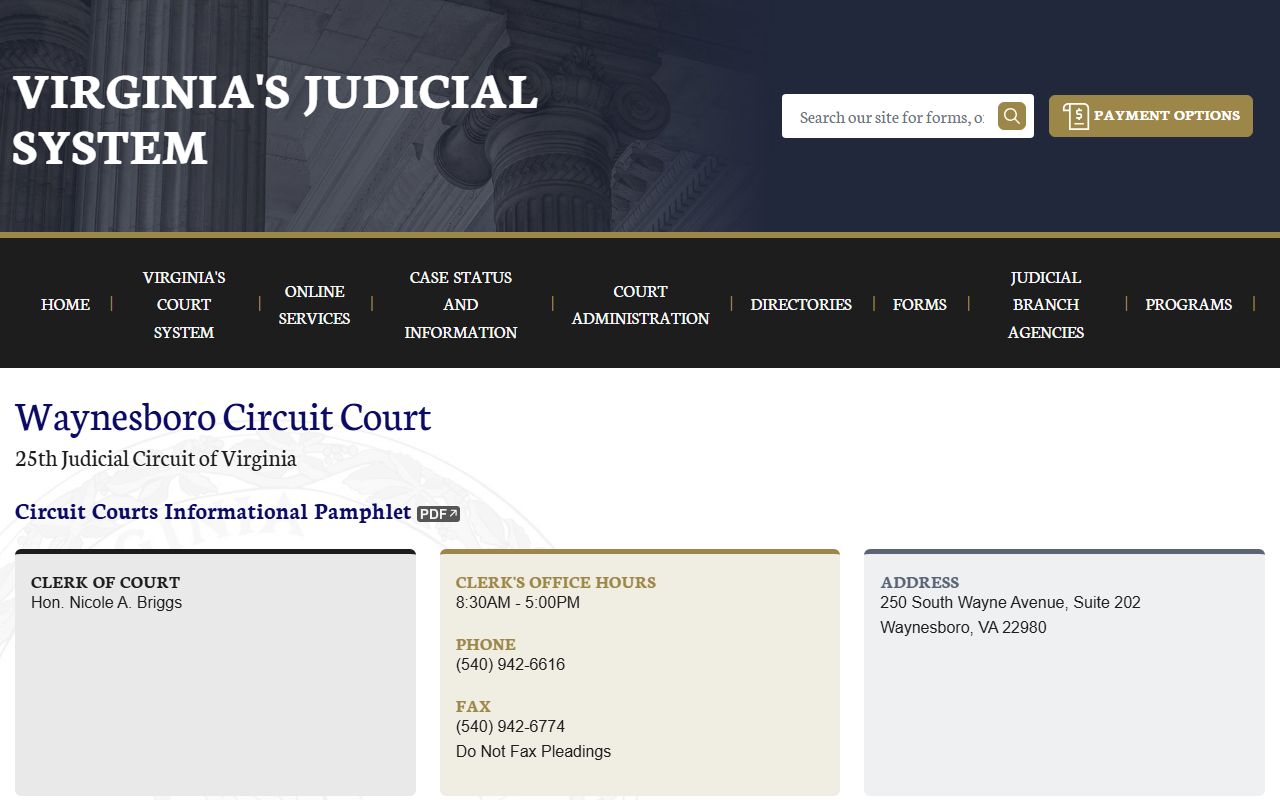 Waynesboro circuit court felony records