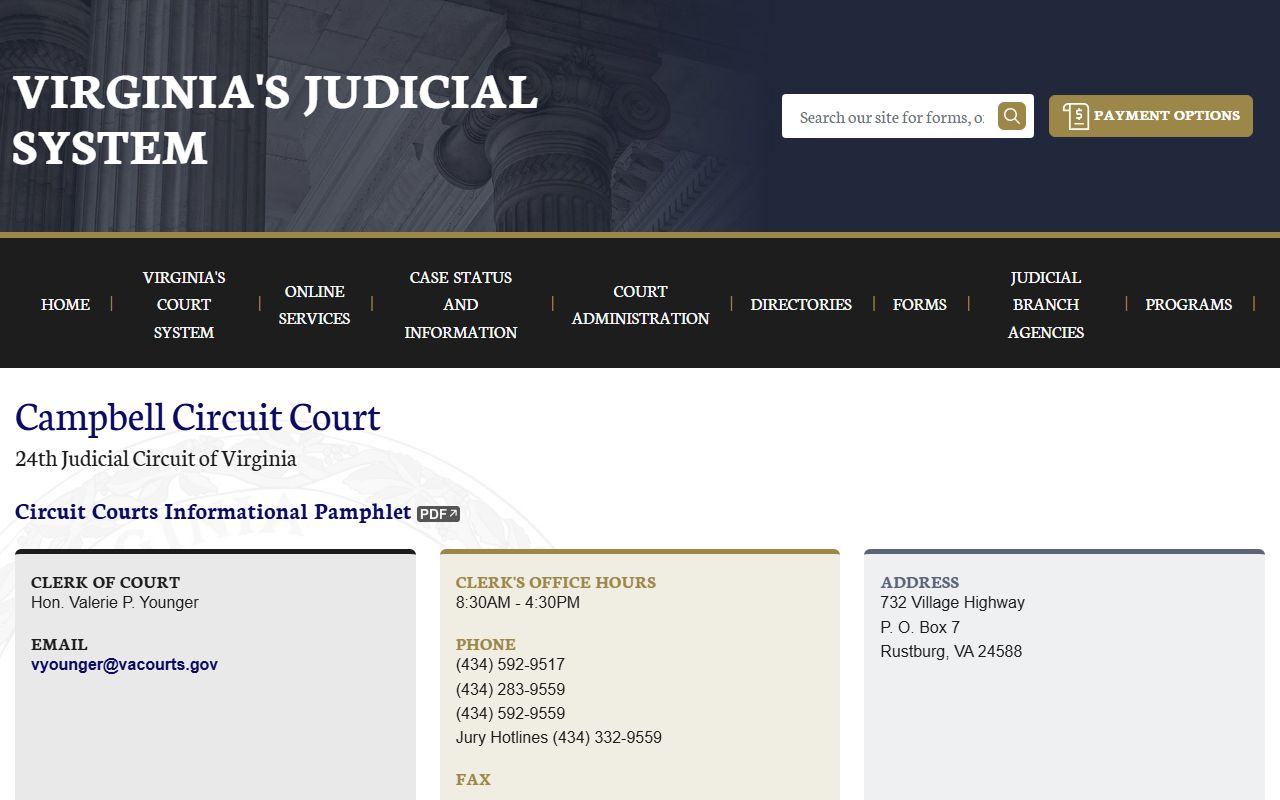 Campbell County circuit court felony records