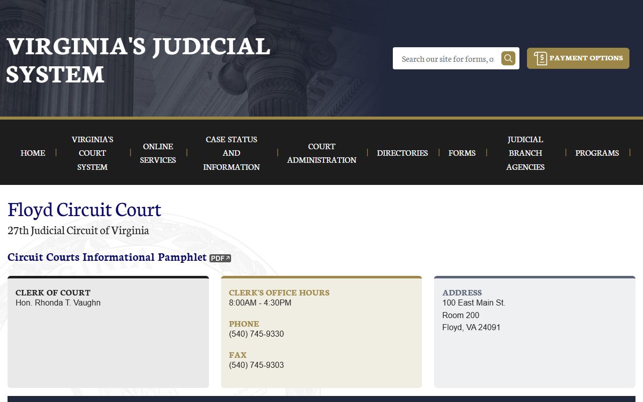 Floyd County circuit court felony records
