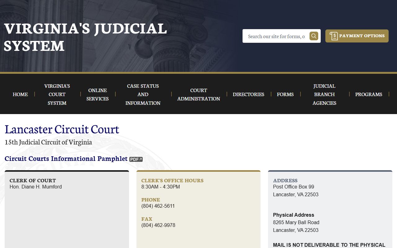Lancaster County circuit court felony records