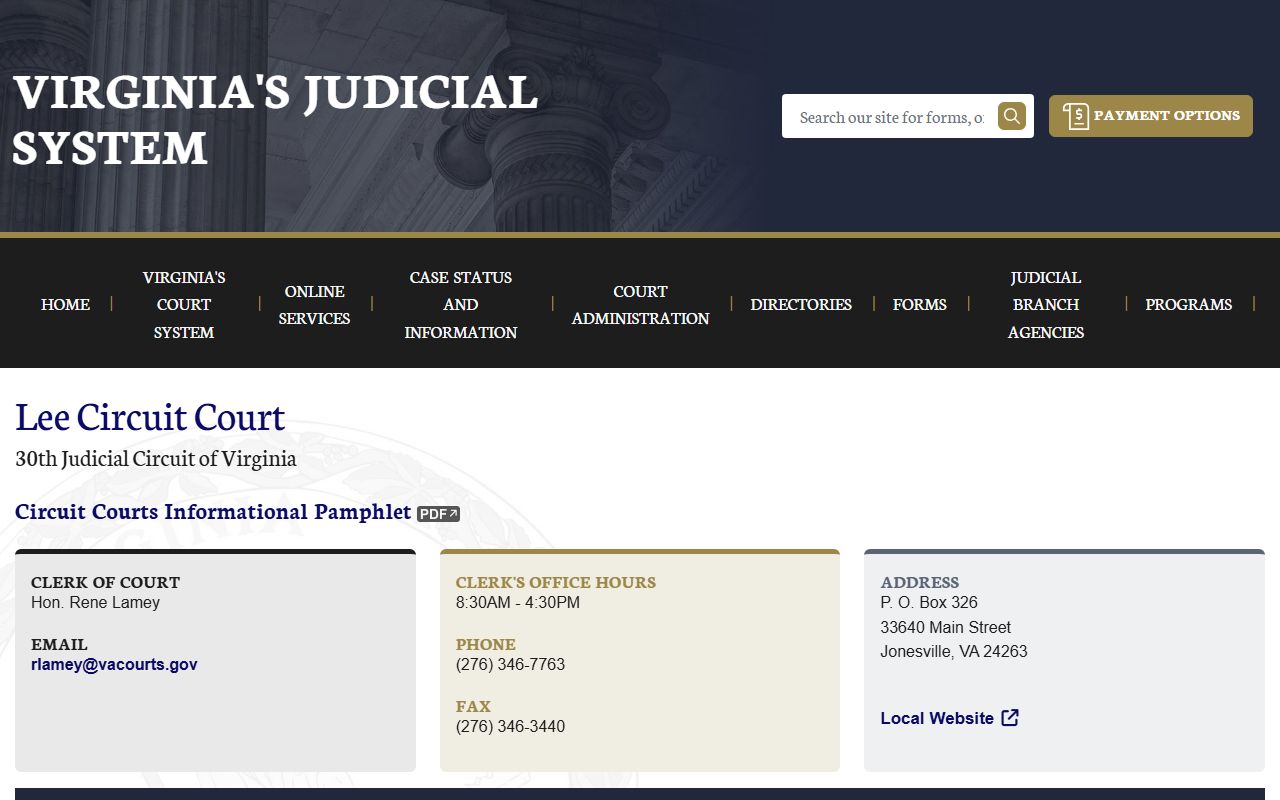 Lee County circuit court felony records