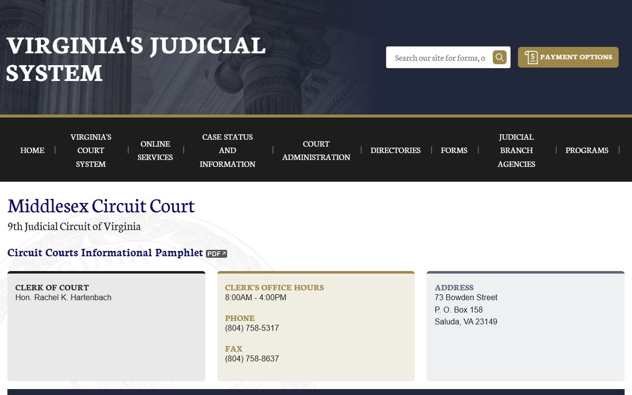 Middlesex County circuit court felony records