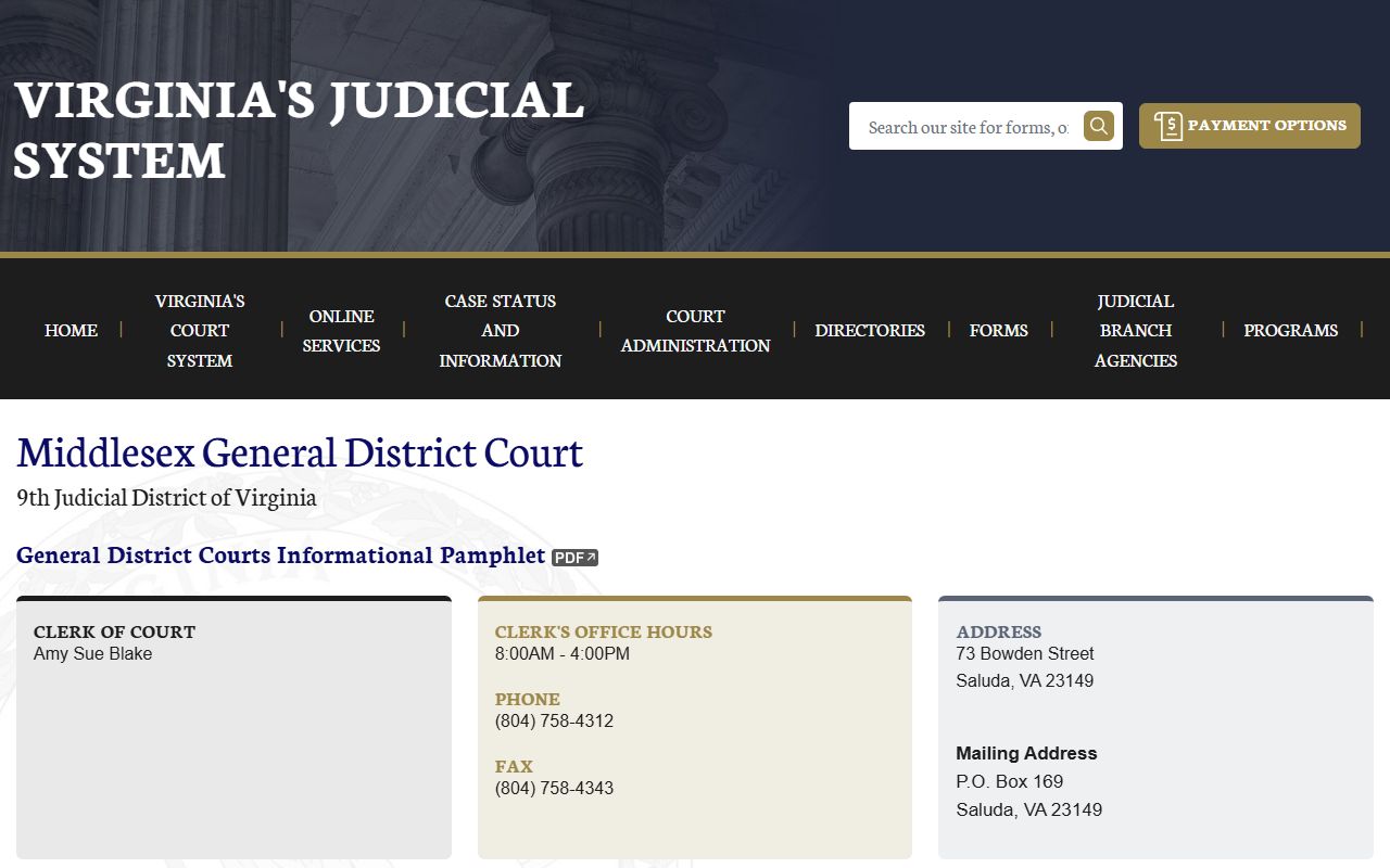 Middlesex County general district court felony records