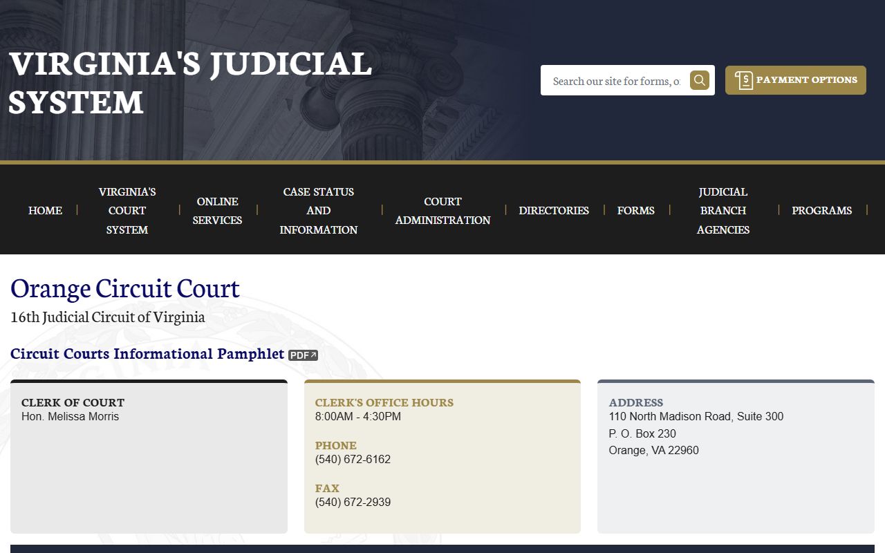 Orange County circuit court felony records