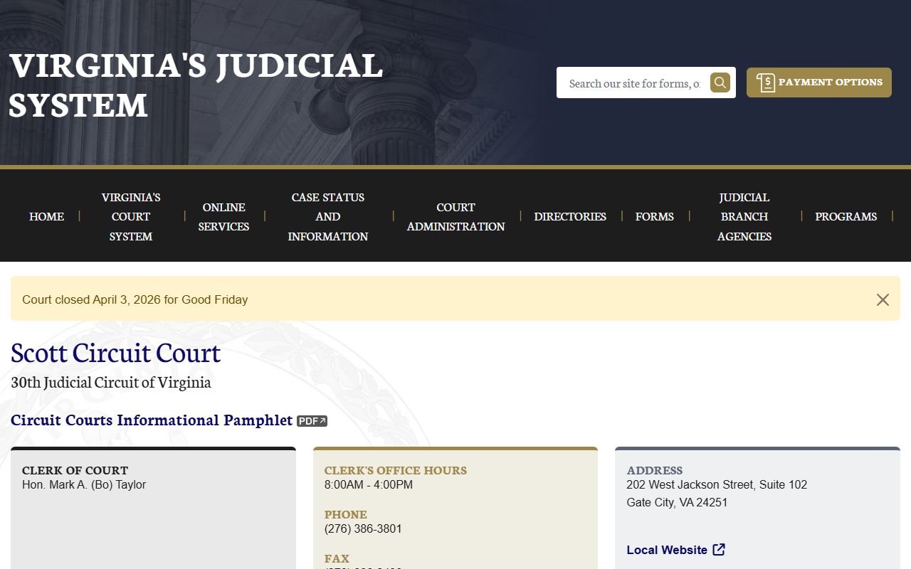 Scott County circuit court felony records