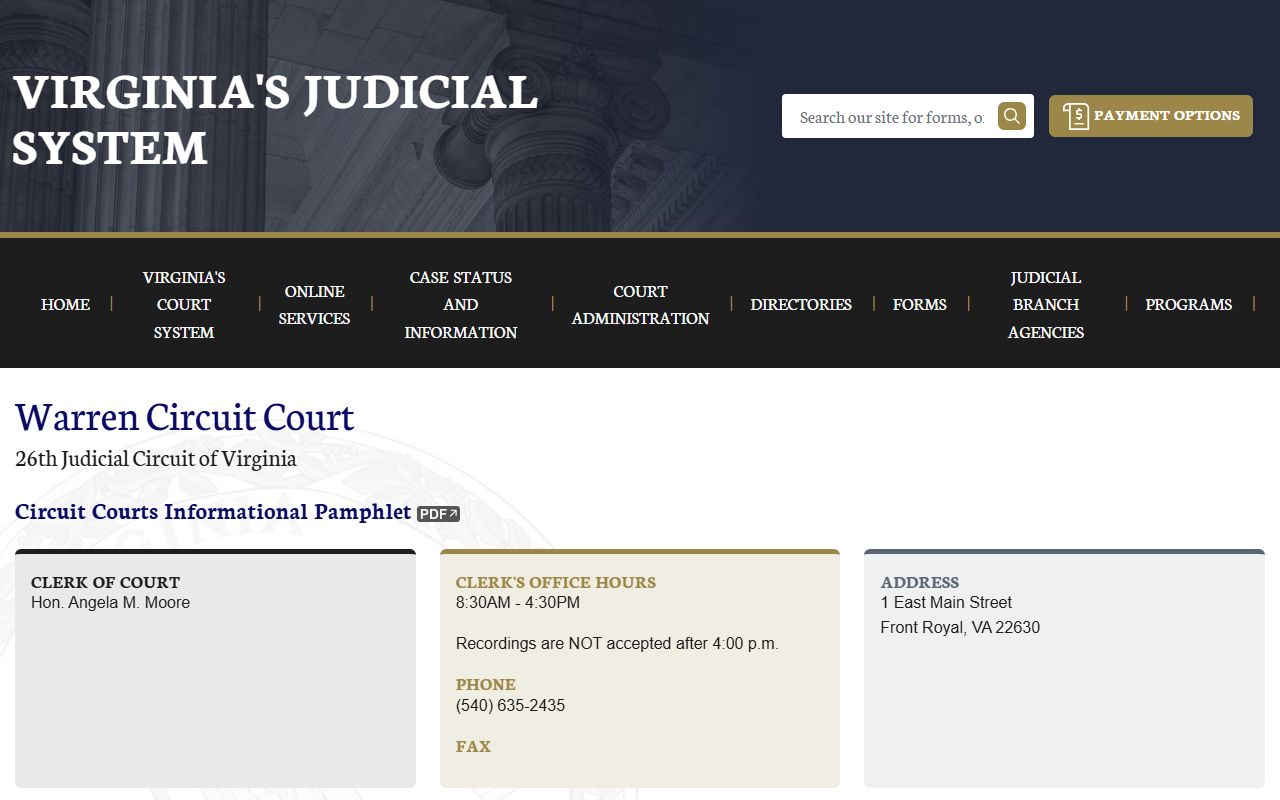 Warren County circuit court felony records